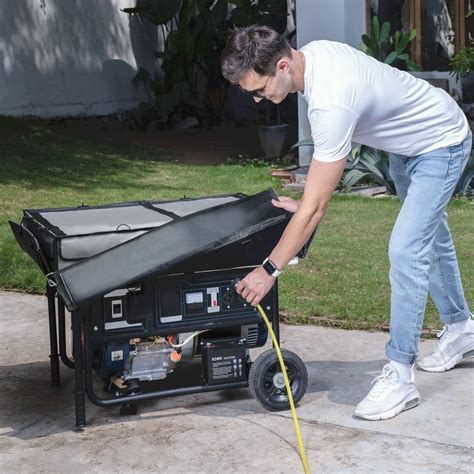 portable generator enclosure while running